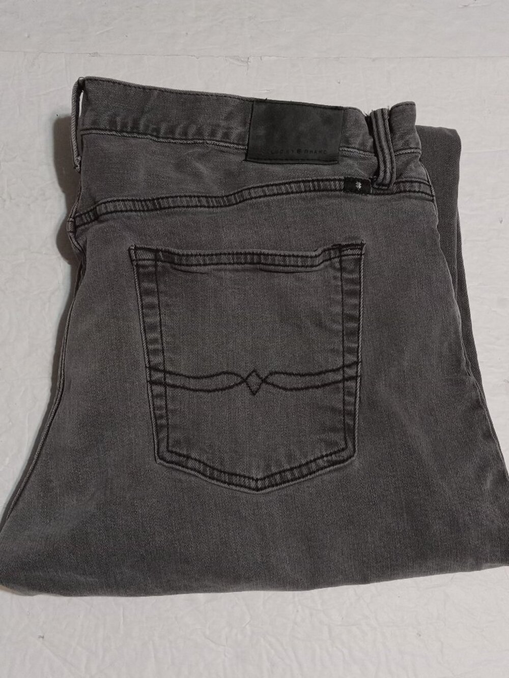 Lucky Brand Men's 221 Original Straight Jeans 40x30 Gray